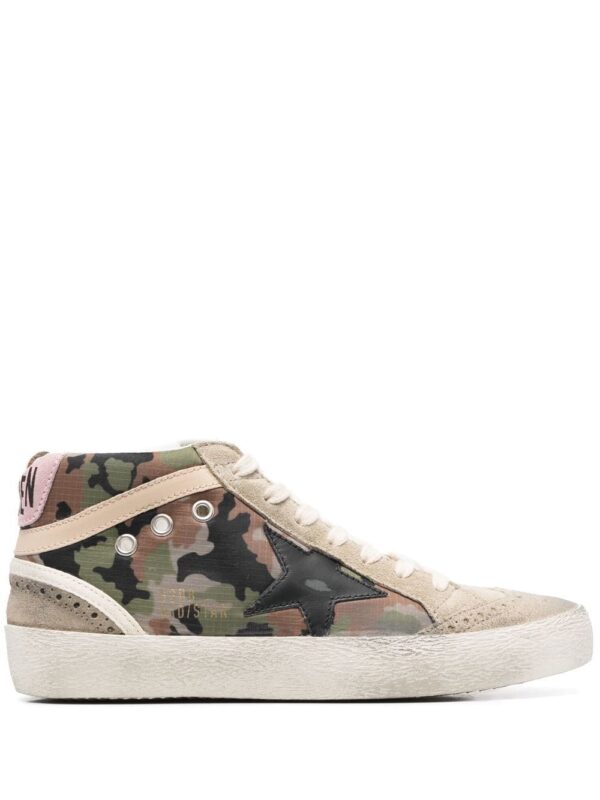 Golden Goose logo-patch lace-up sneakers