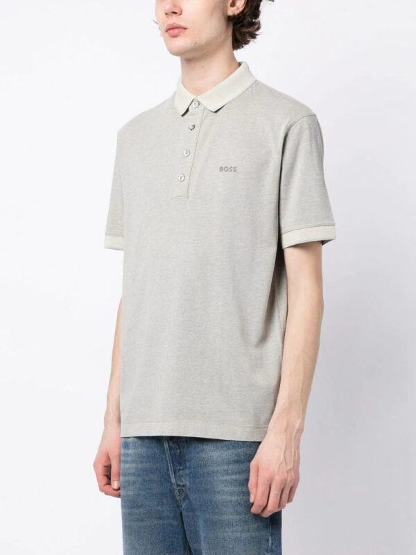 BOSS  logo-embossed cotton polo shirt - Image 2