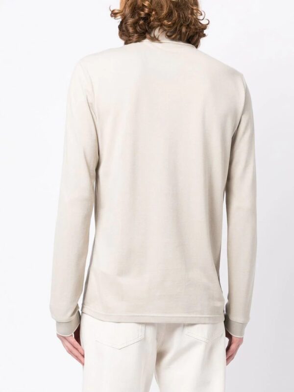 BOSS  logo-patch long-sleeved polo shirt - Image 3