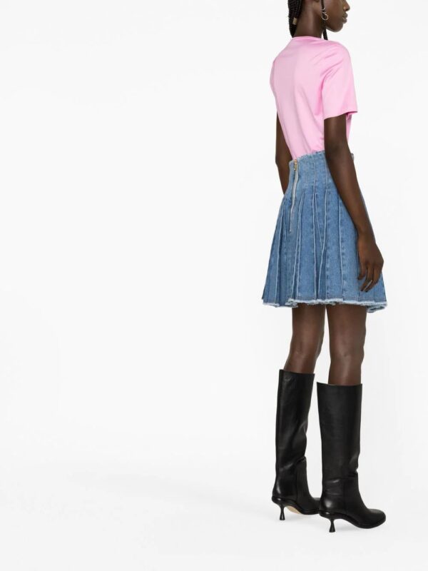 Versace  slogan-print T-shirt - Image 4