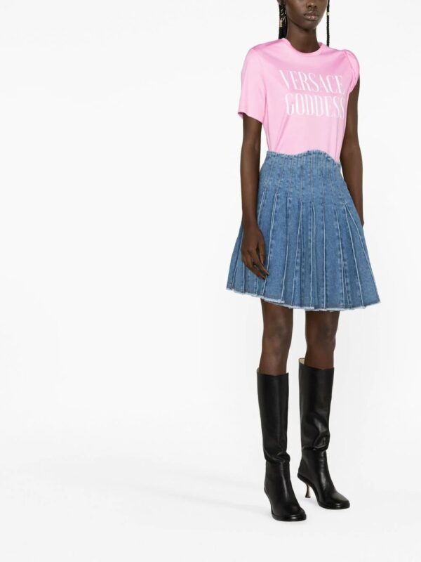 Versace  slogan-print T-shirt - Image 2