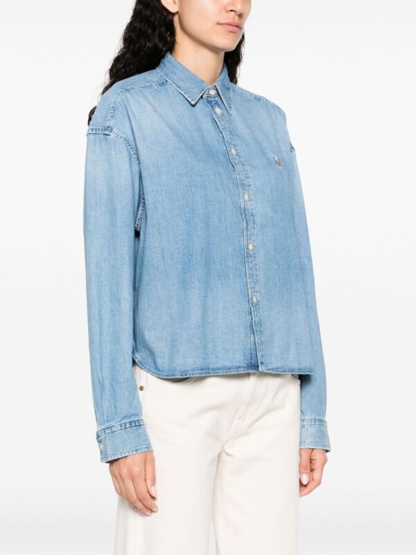 Polo Ralph Lauren  logo-embroidered denim shirt - Image 3