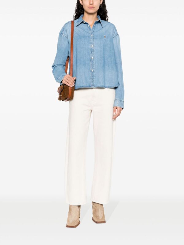 Polo Ralph Lauren  logo-embroidered denim shirt - Image 2