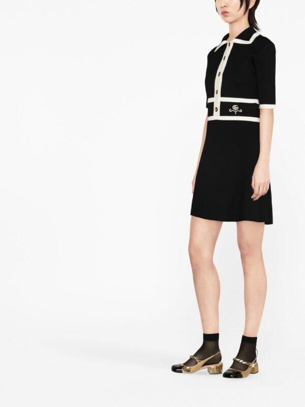 Gucci collared contrast-trim dress - Image 3