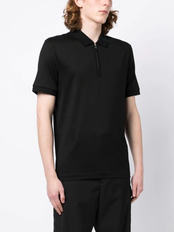 BOSS  zipped-placket cotton polo shirt - Image 2
