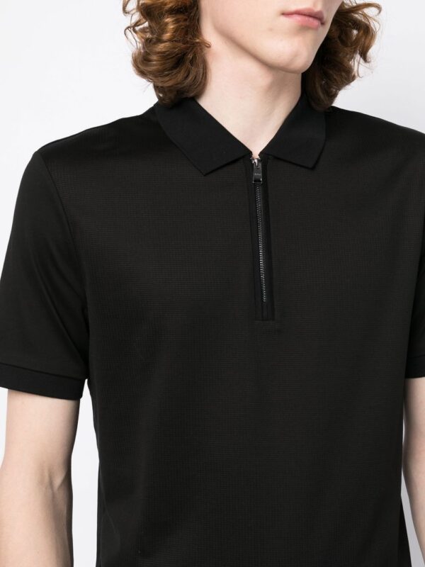 BOSS  zipped-placket cotton polo shirt - Image 4
