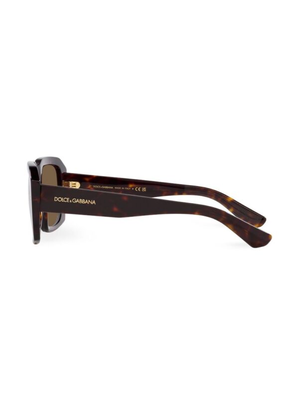 Dolce & Gabbana Eyewear tortoiseshell-effect square-frame sunglasses - Image 3