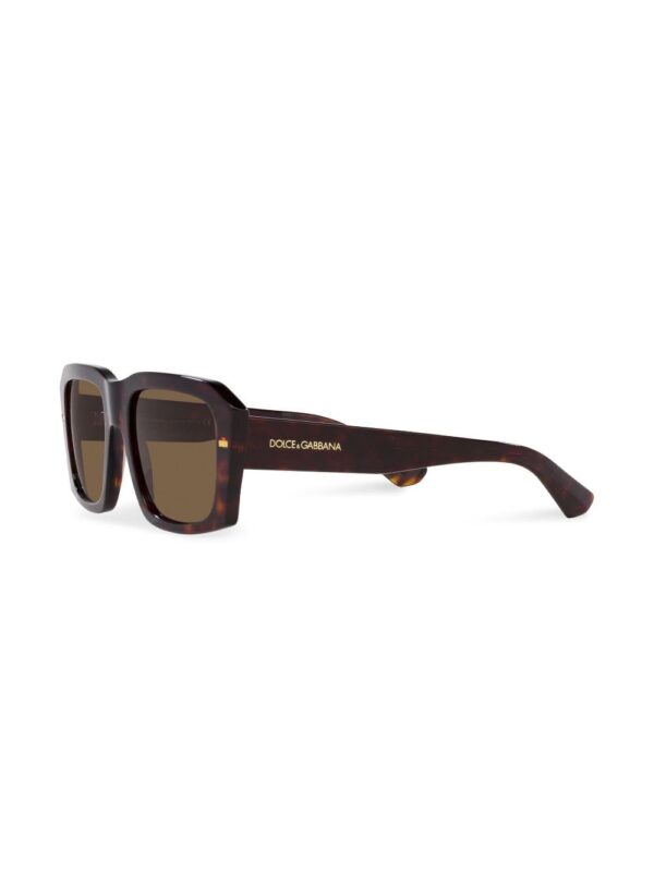 Dolce & Gabbana Eyewear tortoiseshell-effect square-frame sunglasses - Image 2