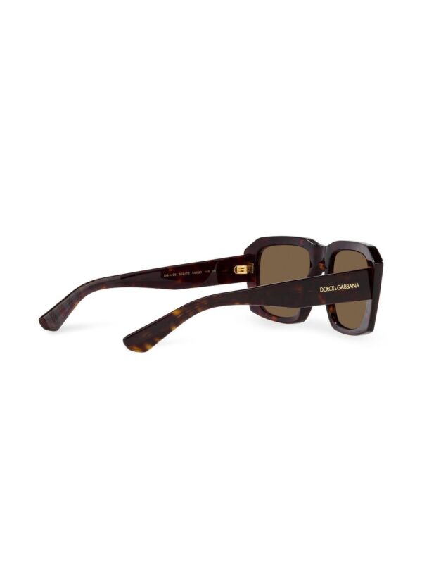 Dolce & Gabbana Eyewear tortoiseshell-effect square-frame sunglasses - Image 4