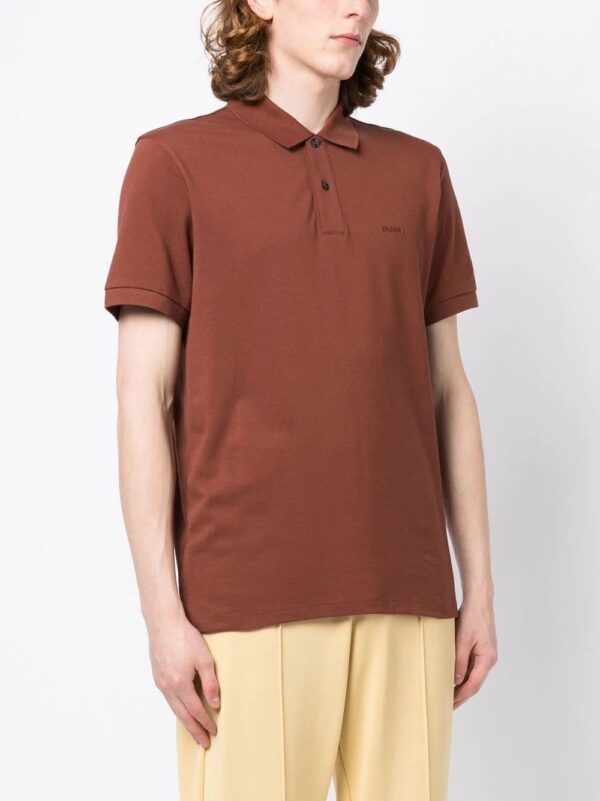 BOSS  logo-embroidered polo shirt - Image 2