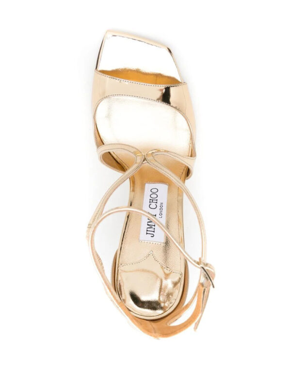 Jimmy Choo  Azia 110mm metallic sandals - Image 4