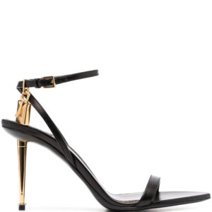 TOM FORD  Padlock 85mm leather sandals