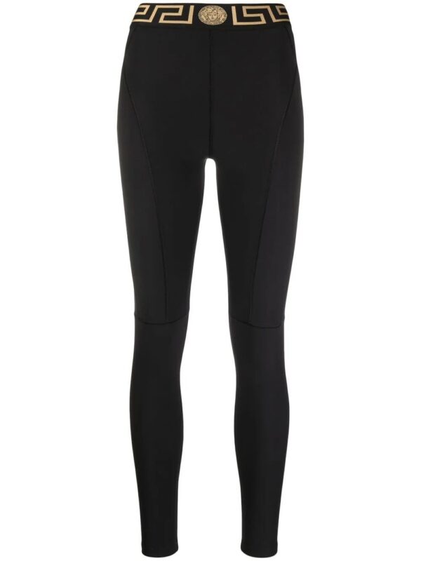Versace  logo-waistband leggings