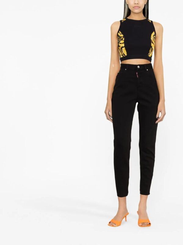 Versace  panelled-design tank top - Image 4