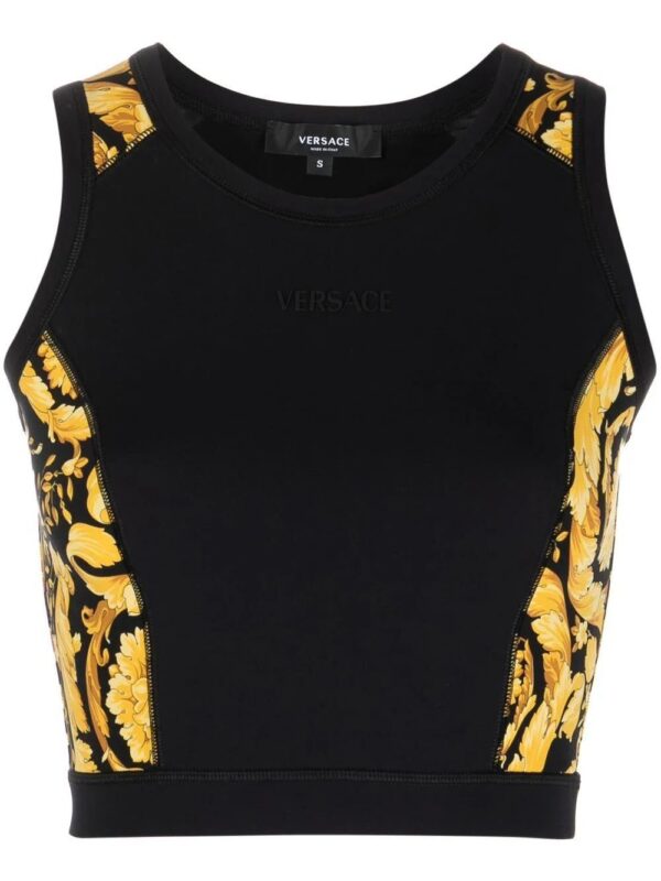 Versace  panelled-design tank top