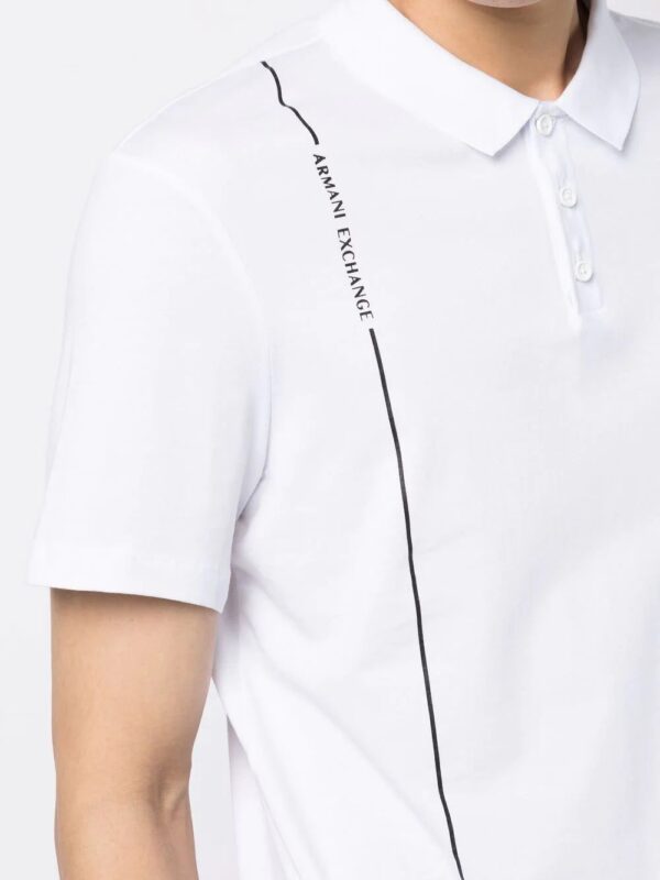 Armani Exchange  logo-print polo shirt - Image 4