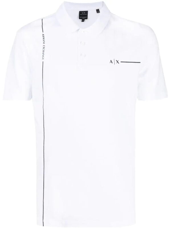 Armani Exchange  logo-print polo shirt