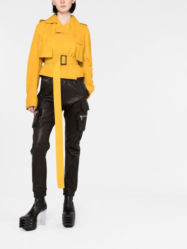 Rick Owens  belted cropped jacket - Image 2