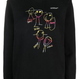 Off-White  graphic-print cotton sweatshirt