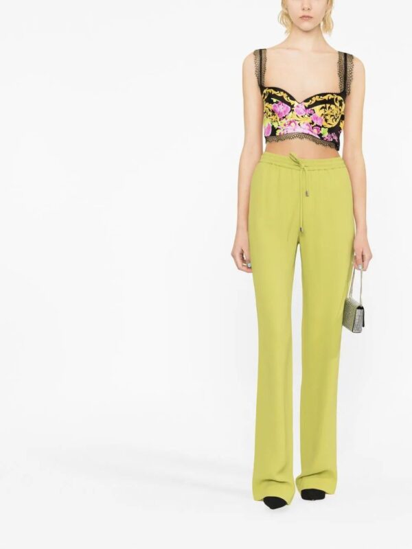 Versace  Medusa Orchid-print bustier top - Image 2