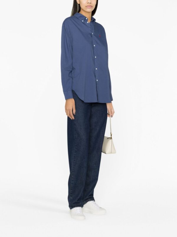 Polo Ralph Lauren  Polo pony-embroidered cotton shirt - Image 3