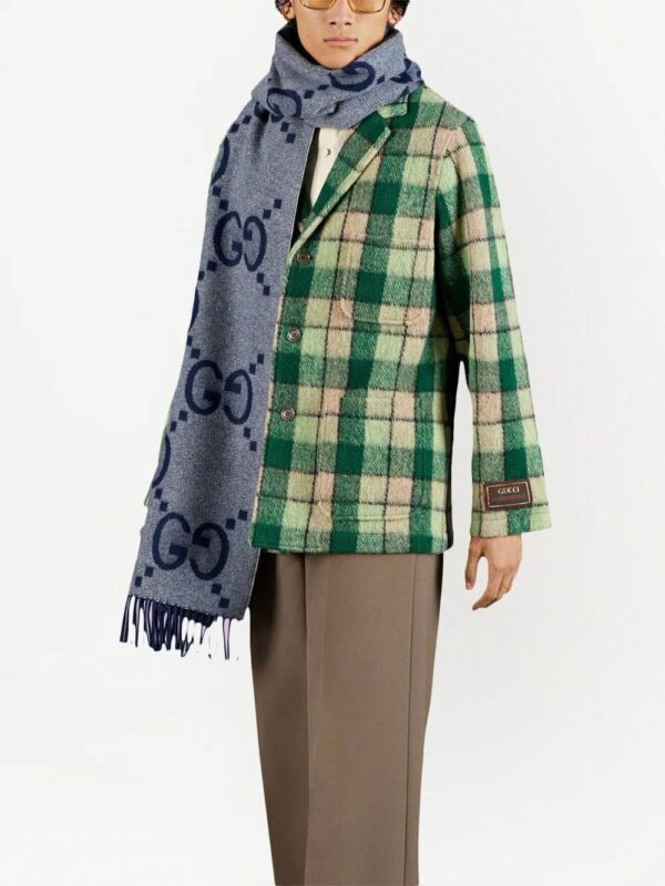 Gucci  GG-pattern fringed scarf - Image 2