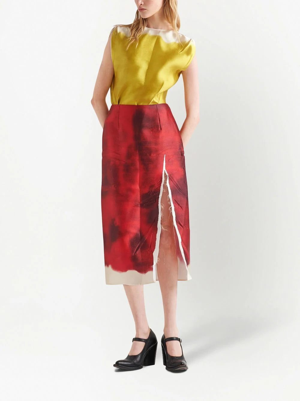 Prada satin sleeveless blouse - Image 2