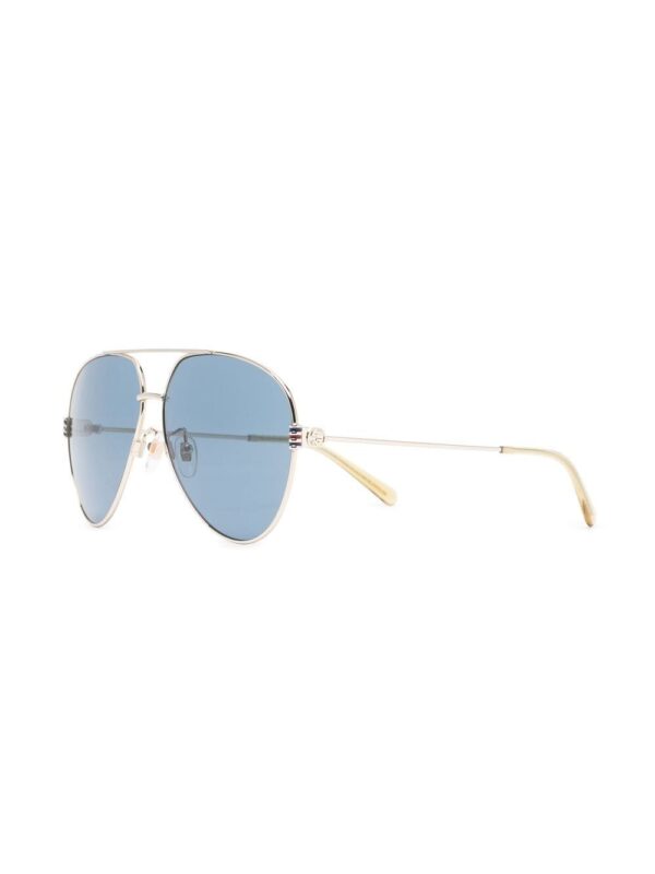 Gucci Eyewear double-bridge pilot-frame sunglasses - Image 2