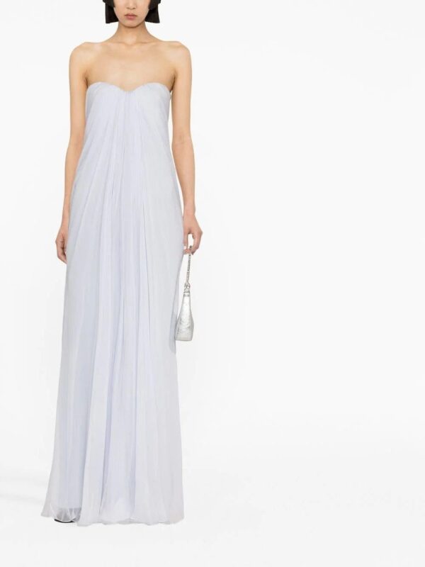 Alexander McQueen  chiffon bustier maxi dress - Image 4