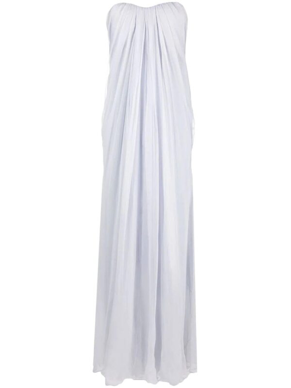 Alexander McQueen  chiffon bustier maxi dress