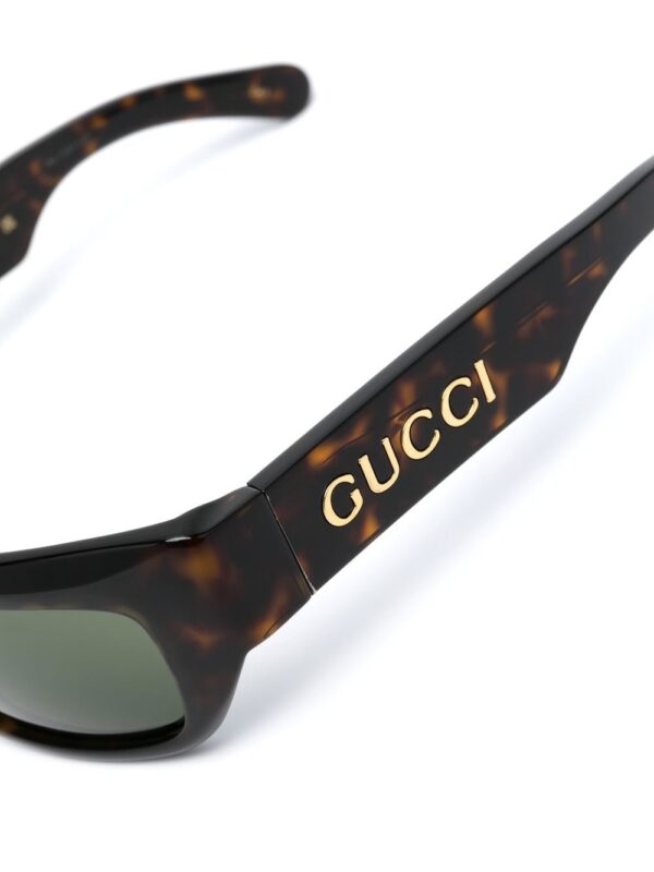 Gucci Eyewear side logo-plaque detail sunglasses - Image 3