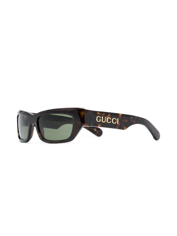 Gucci Eyewear side logo-plaque detail sunglasses - Image 2