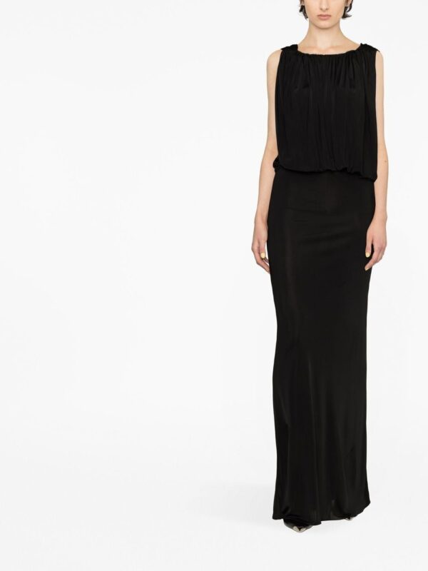 Saint Laurent draped sleeveless jersey dress - Image 2