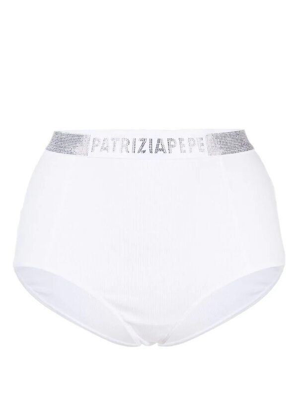 Patrizia Pepe  crystal-embellished logo briefs