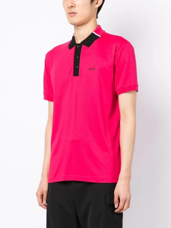 BOSS  contrasting-collar polo shirt - Image 2