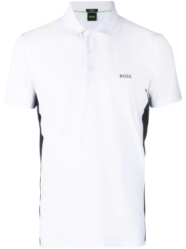 BOSS  side stripe polo shirt