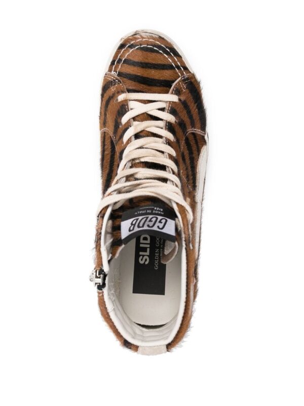 Golden Goose zebra-print high-top sneakers - Image 4