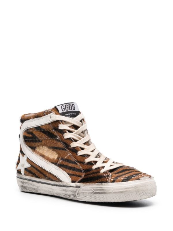 Golden Goose zebra-print high-top sneakers - Image 2