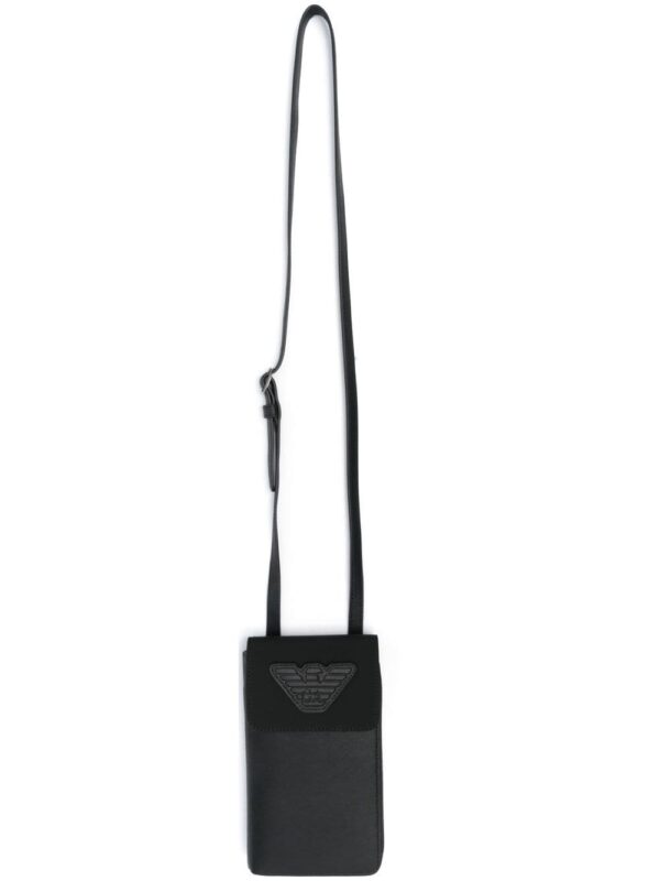 Emporio Armani neck strap logo wallet
