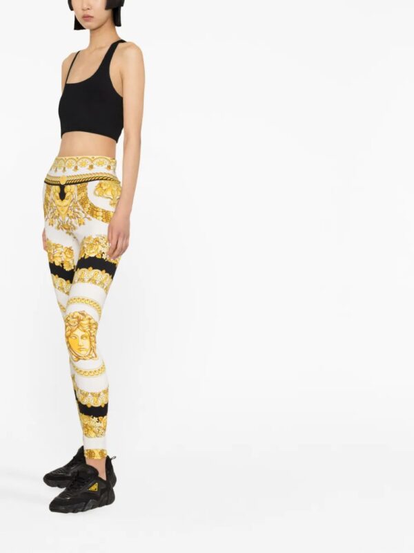 Versace  Barocco-print leggings - Image 4
