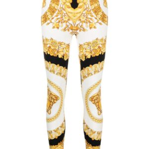 Versace  Barocco-print leggings