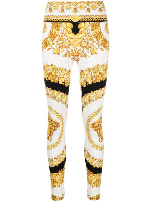 Versace  Barocco-print leggings