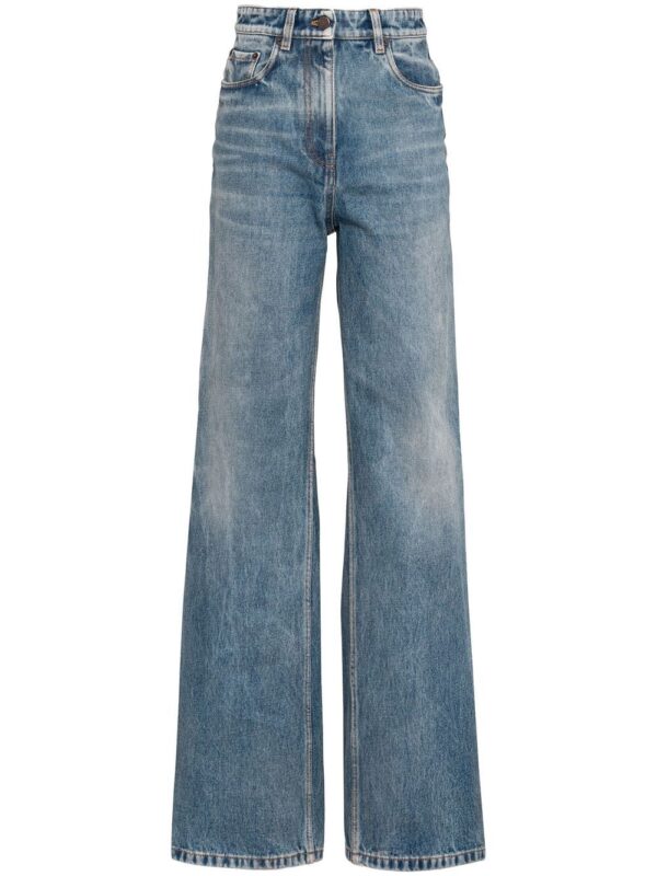 Prada  bleached-effect straight-leg jeans