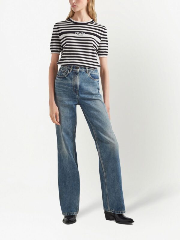 Prada  bleached-effect straight-leg jeans - Image 2