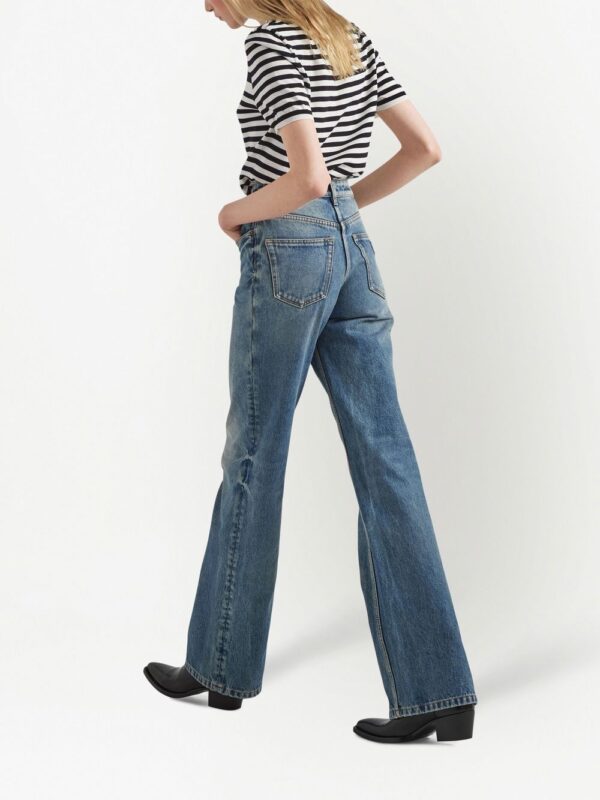 Prada  bleached-effect straight-leg jeans - Image 3