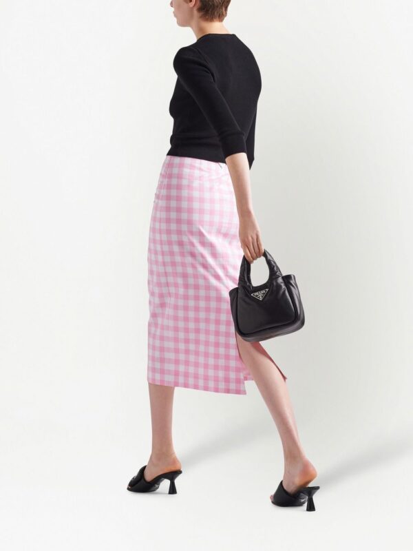 Prada logo-embroidered ribbed jumper - Image 3