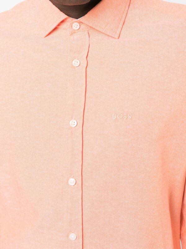 BOSS  embroidered-logo long-sleeve shirt - Image 4