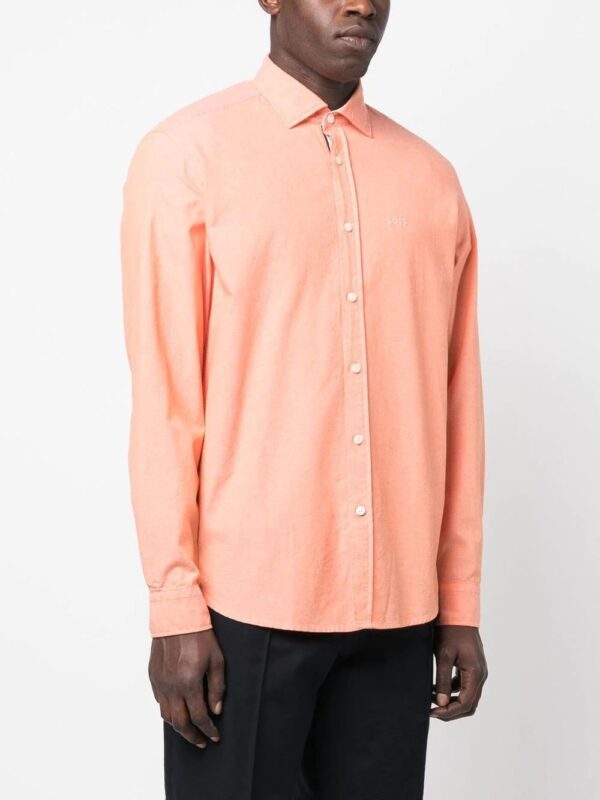 BOSS  embroidered-logo long-sleeve shirt - Image 2