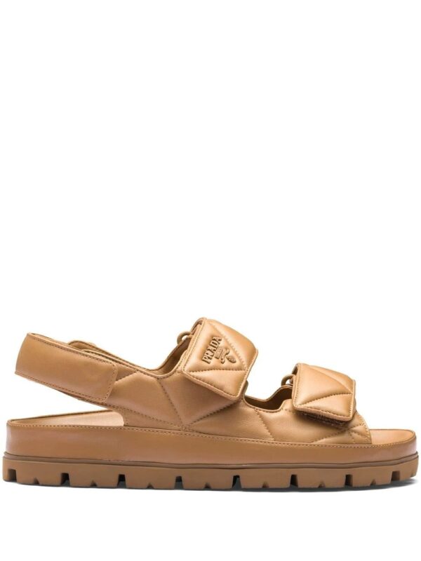 Prada  triangle-logo padded sandals