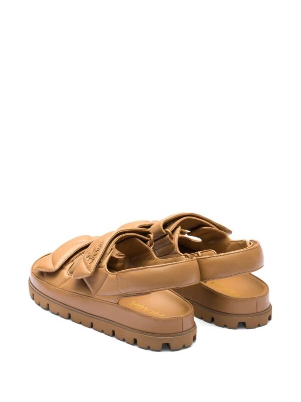 Prada  triangle-logo padded sandals - Image 3